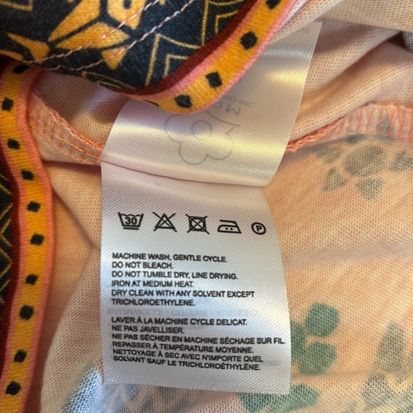 NWOT FARM RIO Printed Mini Dress- Bell Sleeves w/Crew Neck - Size M - SASSY! - Picture 12 of 13